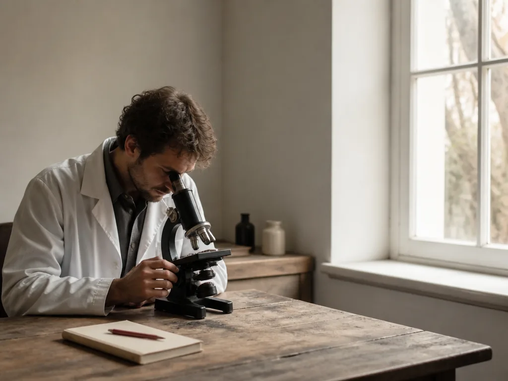 Embryon humain observé au microscope dans un laboratoire de recherche de pointe